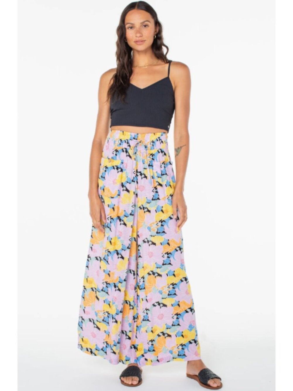 Roxy Synset Daze Floral Wide Leg Pants